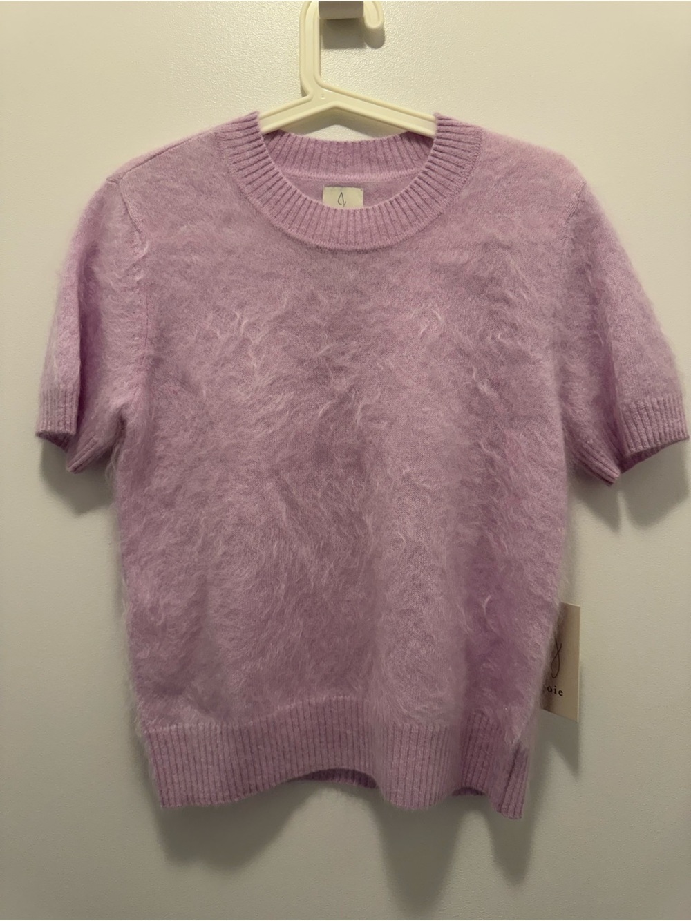 Joie Lavender 100% cashmere Short-Sleeve Sweater | Size Small | NWT